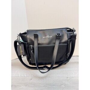 WHITE ELM Gemini Convertible Backpack Bag Purse Tote Black & Turquoise NWT